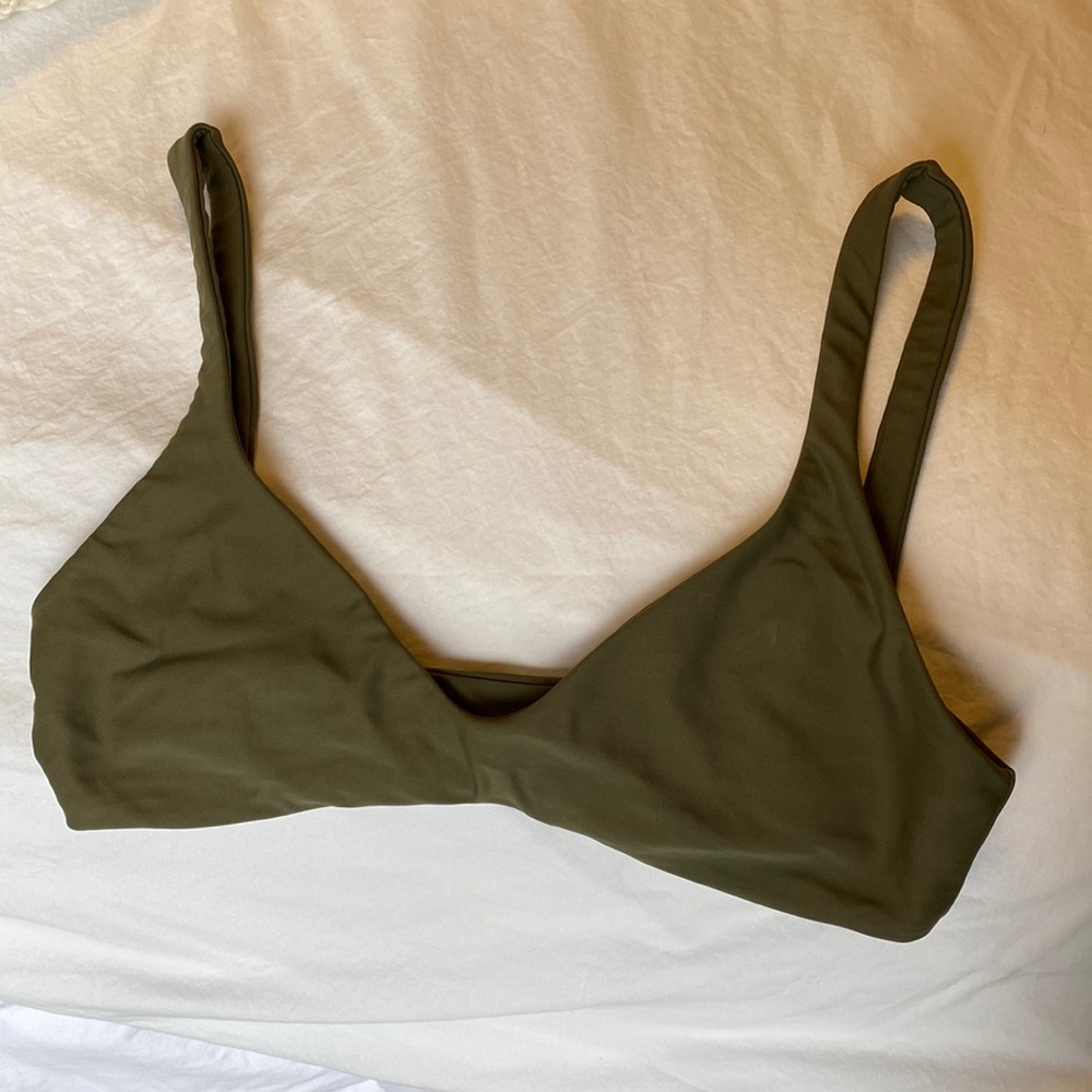 Bikyni The Plunge top army green
